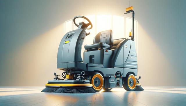 Ride on scrubber for seniors